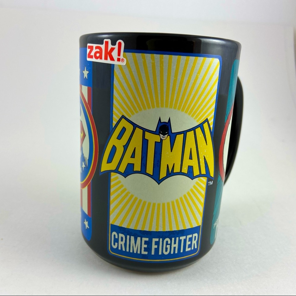 Batman Coffee Mug 2016 ZAK Designs DC Characters The Flash Superman Wonderwoman